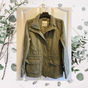 Madewell green utility fall jacket . Women’s medium.